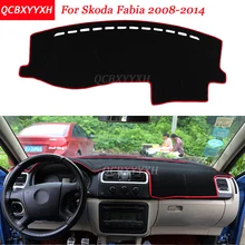 Стайлинга автомобилей Dashboard Избегайте Light Pad полиэстер для Skoda Fabia 2008- инструмент платформы крышка защитные коврики