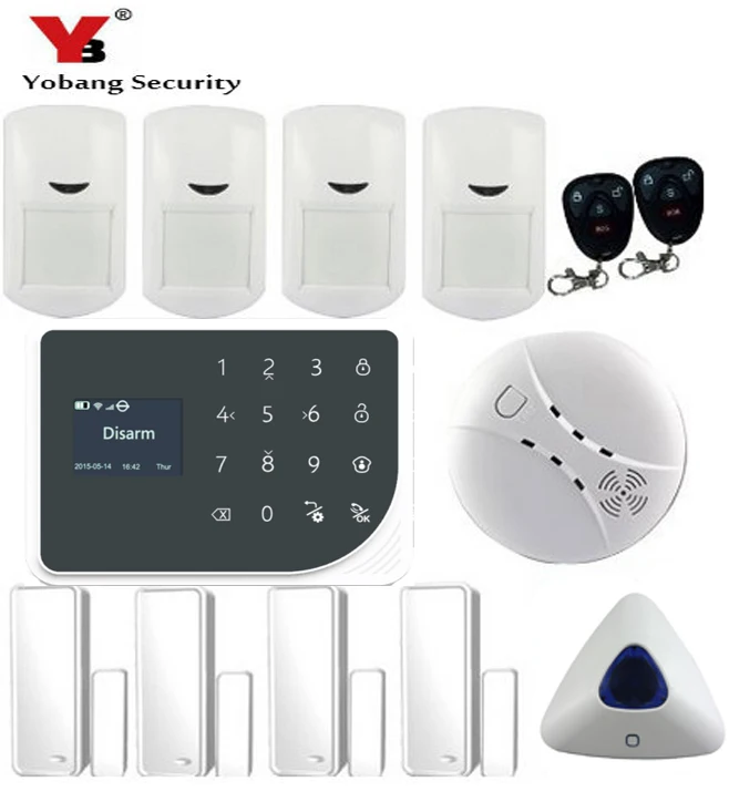 YoBang Security WIFI GSM font b Alarm b font System Wireless Home Safety font b Alarm