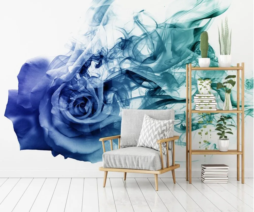 Beibehang пользовательские фото обои, скандинавские абстрактные смоги розы ТВ фон стены papel де parede 3d обои домашний декор