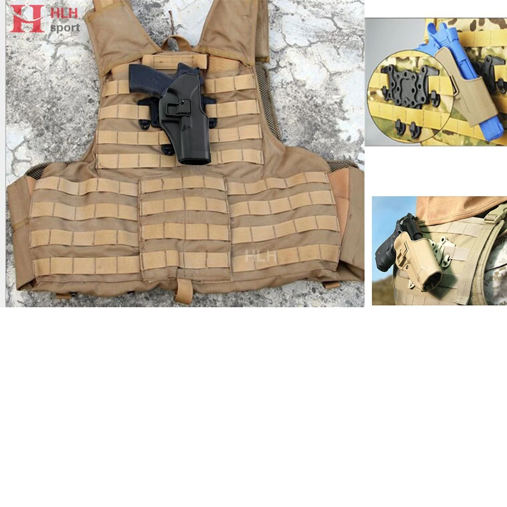 Тактическая кобура для пистолета Glock 17 18 19 22 26 31 адаптер Serpa быстрый CQC ремень чехол