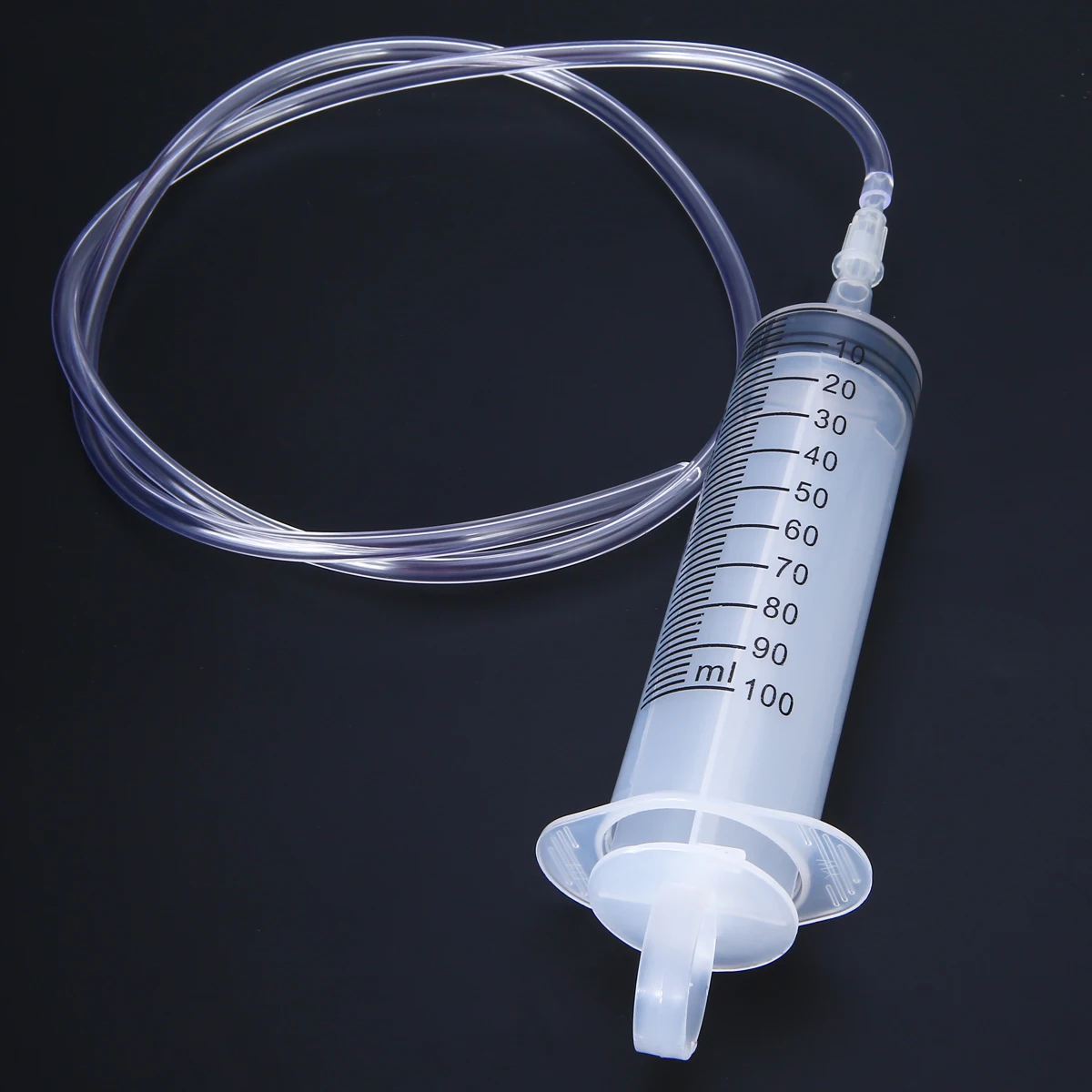 1 Set 100ml Large Syringe Hypodermic + 90cm Rubber Tube For Feeding Ink Cartridge DIY Ink Spray Animal Farm Feeder Supplies