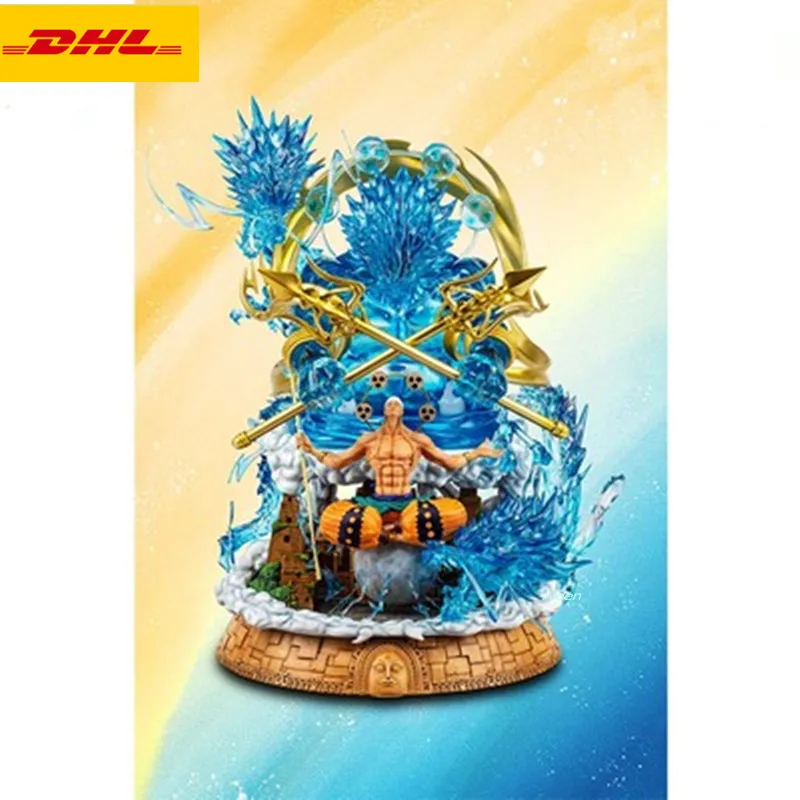 

ONE PIECE Statue Kenbunshoku Haki Bust Enel Full-Length Portrait With LED Light 1/6 Resin Action Figure Model Toy BOX 68CM Z2067