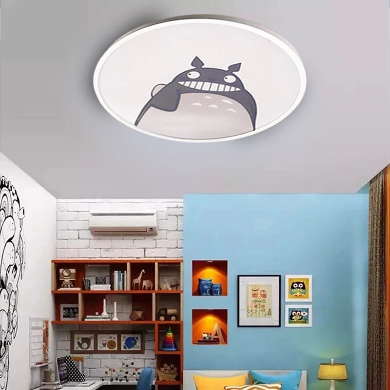 Современные светодиодный Потолочные светильники 36 Вт светильник лампа Гостиная Спальня, мультфильм свет + пульт Управление
