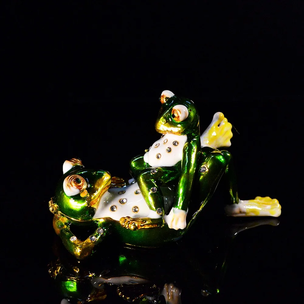 

QIFU Creative Interesting Double Frog Home Decoration