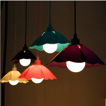 

Lowest! Colorful E27 Home Wire Base colors DIY Flexible Shape silica gel Hanging Ceiling Lamp Light Pendant Lighting Decor