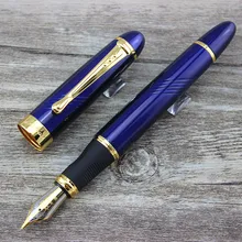 Роскошный Jinhao X450 темно-синий тонкий Твист Carven B перо авторучка