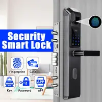 Пароль отпечатка пальца комбинация Умный Замок цифровой электронный дверной замок Безопасность Интеллектуальная блокировка паролем для