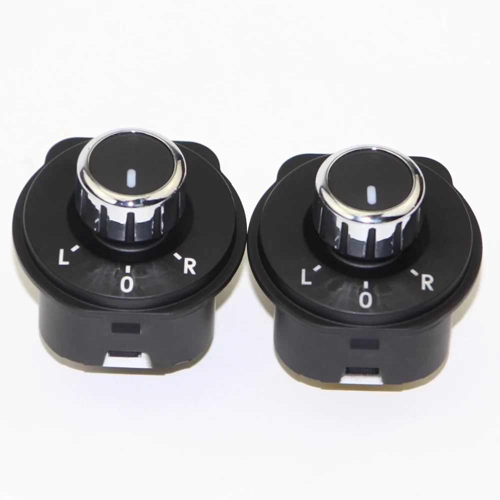 2pcs Exterior Rear Side Mirror Switch Adjust Knob For Vw Polo 6r 2011