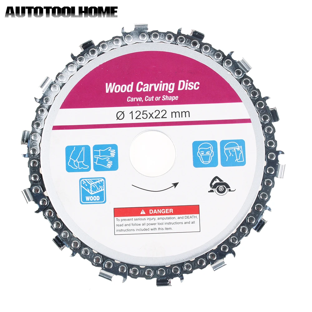 1Pcs Woodworking Carving Disc 100 125mm 22 14 teeth Angle Grinder Saw