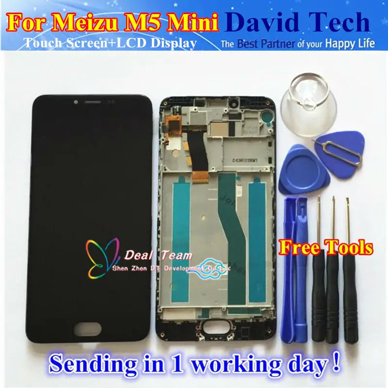 imágenes para Alta calidad nueva pantalla lcd de repuesto + pantalla táctil digitalizador para meizu m5 mini meilan 5 con marco de envío gratis imágenes para Alta calidad nueva pantalla lcd de repuesto + pantalla táctil digitalizador para meizu m5 mini meilan 5 con marco de envío gratis