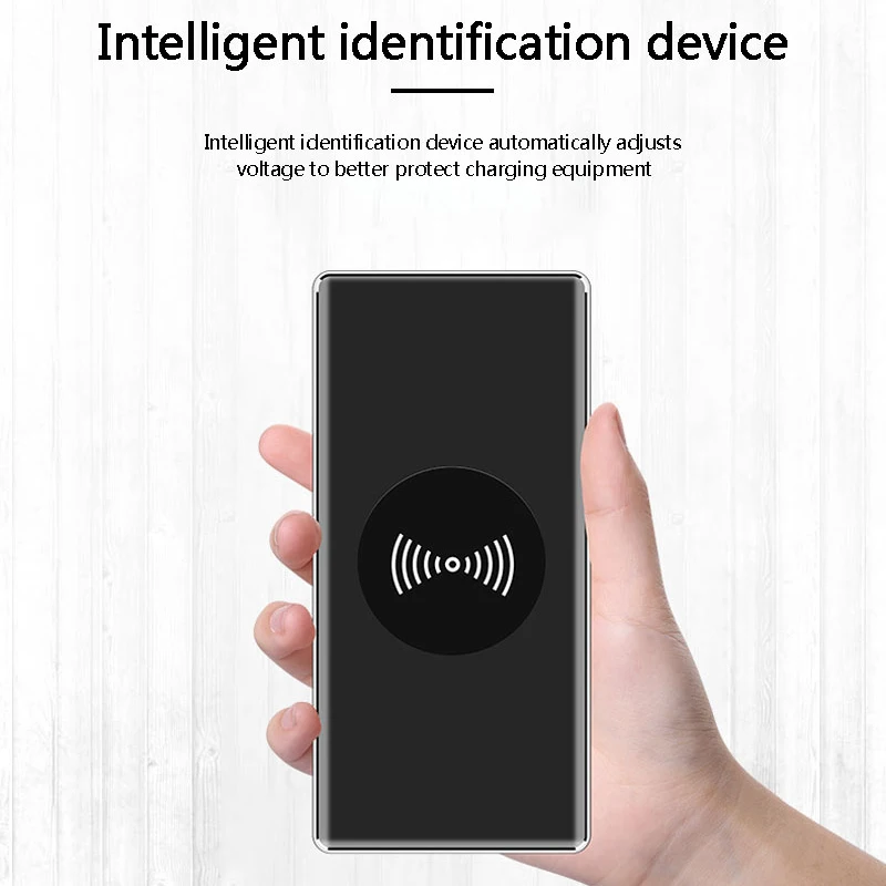 10000mah Power Bank External Battery PoverBank Wireless charging Powerbank Portable Mobile phone Charger for iPhone X Xr Xs Max