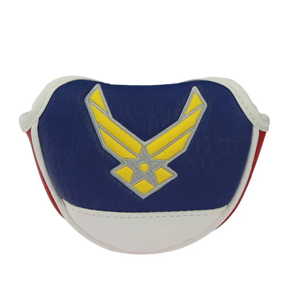 

Golf Mallet Putter Head Covers Synthesis Leather Air Force with Magnetic Free Shipping