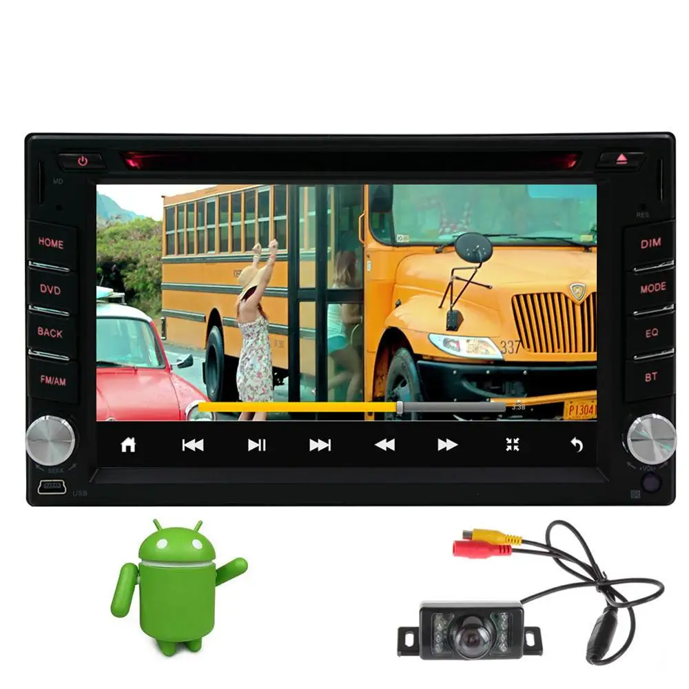 Top Android 6.0 Car DVD Player in Dash GPS Navigation Car Stereo Automotive Audio Video Head Unit support USB SD BT Mirror Link WIFI 2