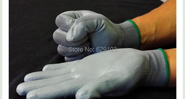 12 пар/лот N529 синие нитриловые перчатки, маслостойкие рабочие перчатки