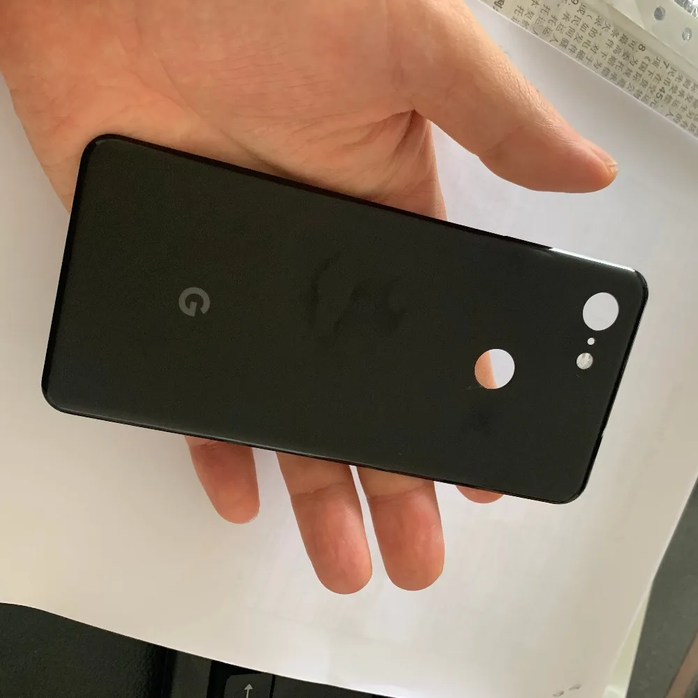 1 день черный чехол для батареи для Google Pixel 3 Задняя стеклянная Замена для Google Pixel 3 Задняя стеклянная панель+ лента