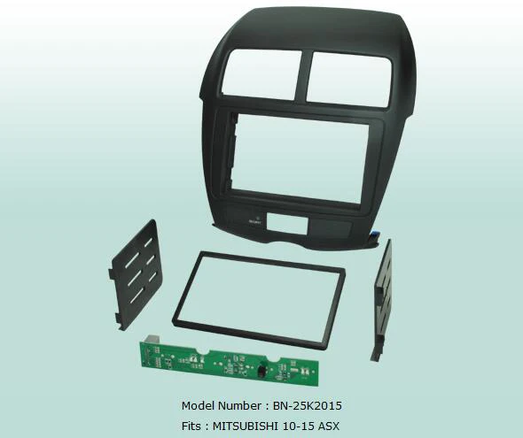 

AHHDMCL Car Fascias Stereo Radio Audio Panel Navigation Frame Dash Kit For Mitsubishi ASX 2010 2011 2012 2013 2014 2015