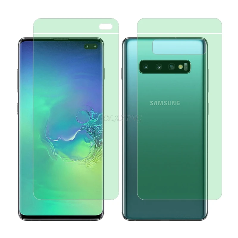 

HOLAZING New No Required Water Hydrogel Film 4D Full Coverage Screen Protector for Samsung Galaxy S10 Plus AUTO Fixed Skin Layer