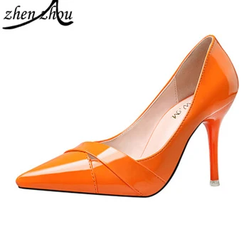 

2019 free freight Women's single shoe spring and autumn new style fashion high heel fine heel shallow mouth pointed sexy