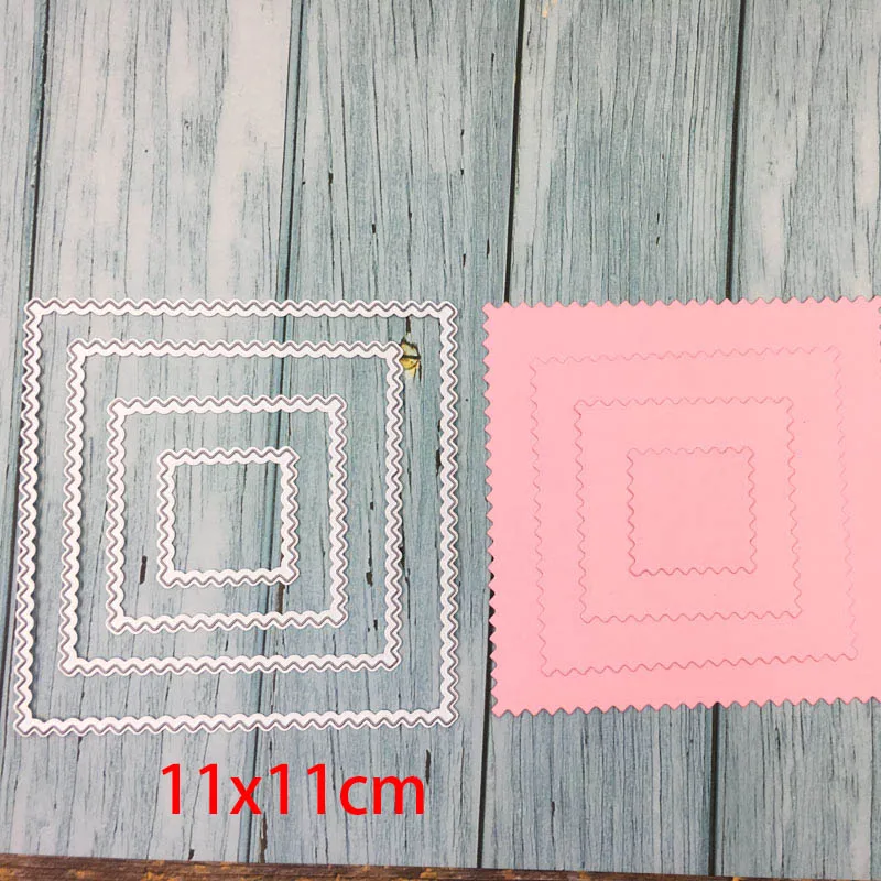 

Frames Metal Cutting Die Stitched Round Rectangle Scrapbooking Die For DIY Embossing Paper Card Making