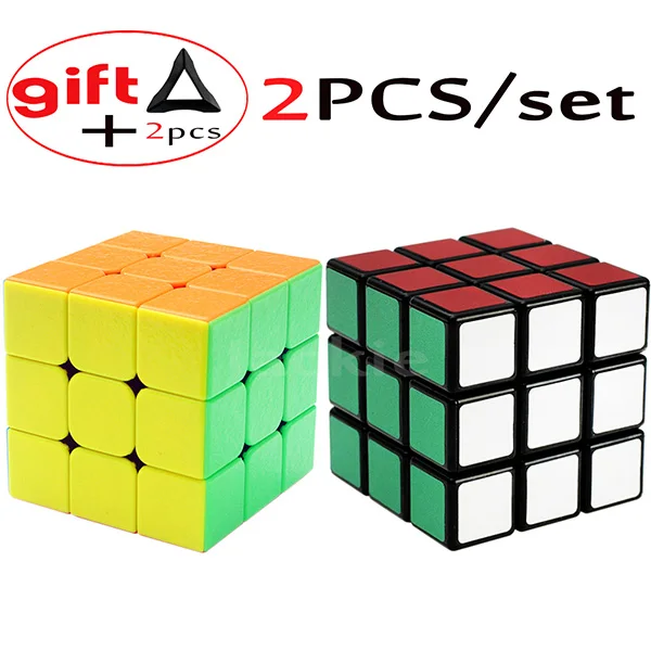 2 шт./компл. 3 слоя скорость ShengShou 3x3x3 на 3*3 Professional Magic Cubes Cubos два Куба-подставки держатели Детские Игры и Пазлы - Цвет: SS DP ER SJ BAOS MS