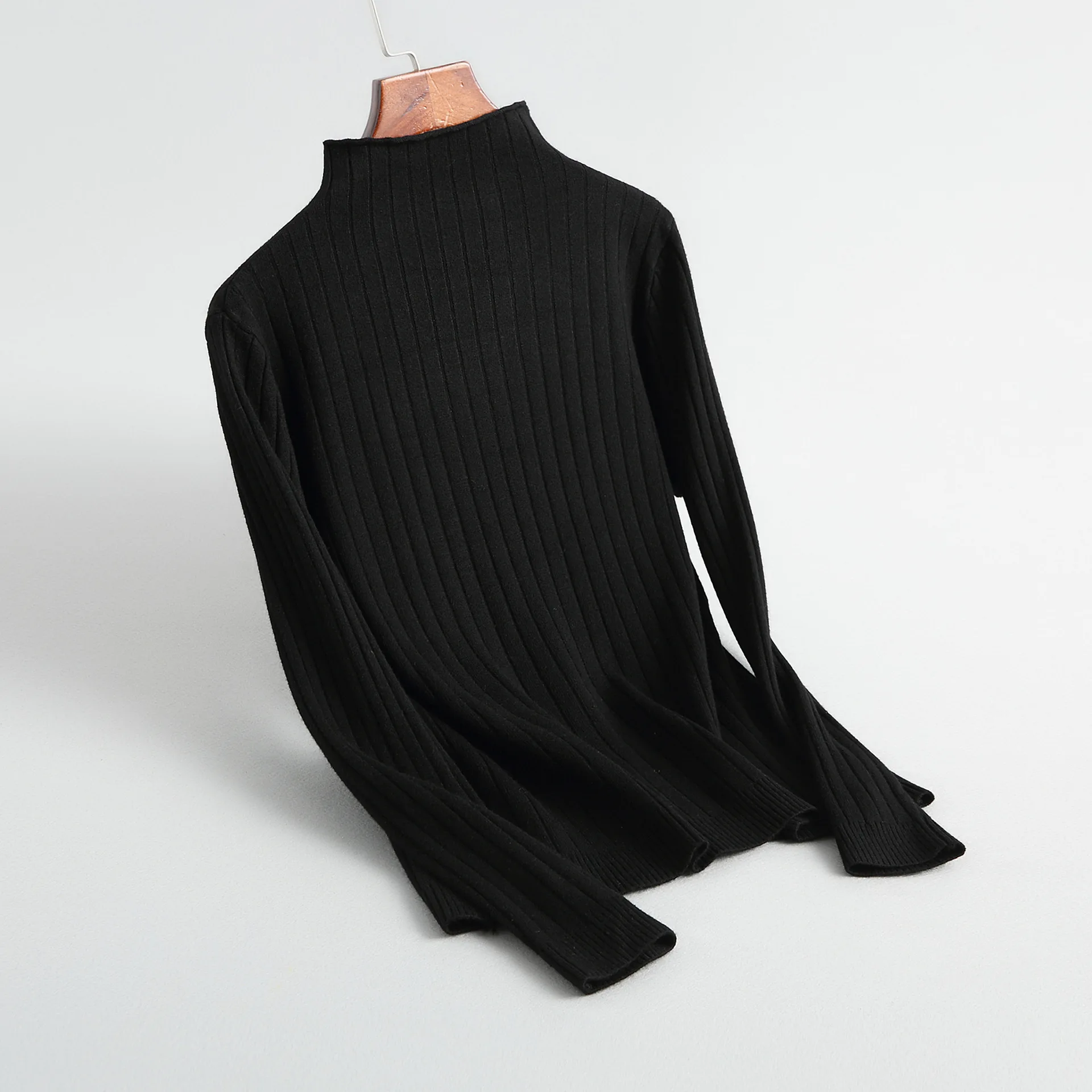 INNASOFAN свитер для женщин осень-зима вязаный свитер Евро-американская мода свитер с воротником средней длины и длинными рукавами