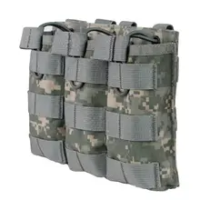 11 тактических MOLLE тройной открывающийся чехол для журналов FAST AK AR M4 FAMAS Mag Pouch страйкбол военный Пейнтбол оборудование