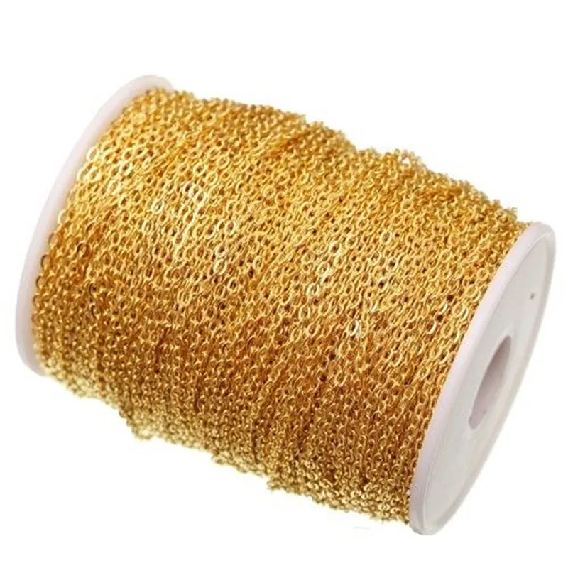 5 м/лот цепочки из звеньев кабеля серебряные/медные/Золотые/бронзовые