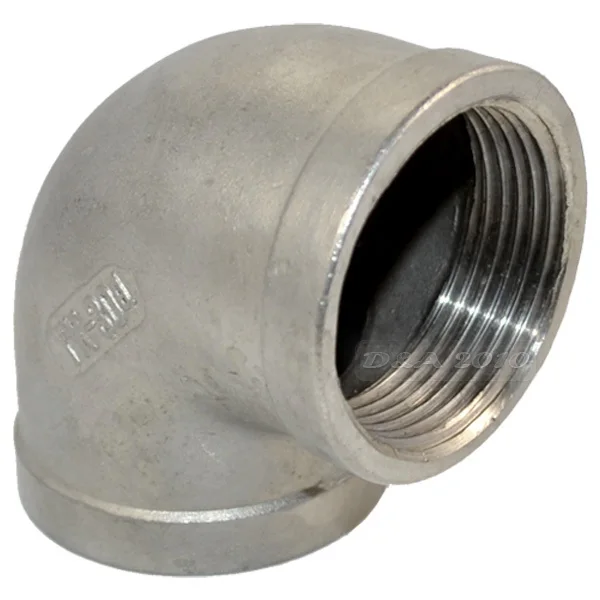 1/2" NPT Elbow 90 Degree Angle SS 304 Female F/F Threaded Pipe Fitting megairon 