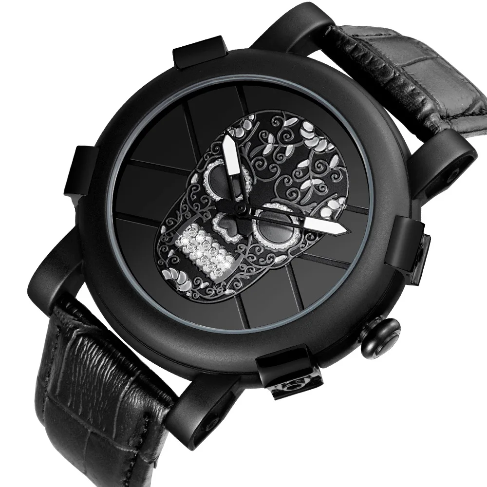 skone skeleton watch