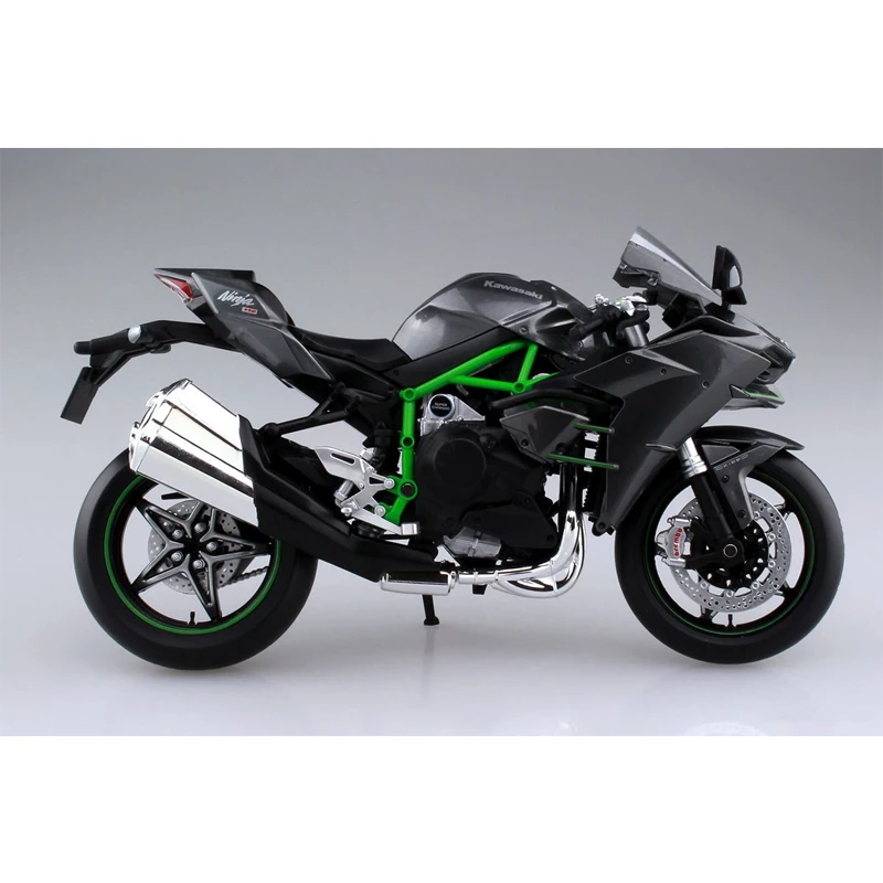 OHS Aoshima 104569 1/12 Ninja H2R Street Ver. Масштаб готовой литья под давлением мотоциклов Модель