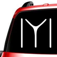 Três ratels TZ-863 15*15.4cm 1-4 peças adesivo de carro turquia turco a tribo kayi ou kai tribo iyi auto adesivo