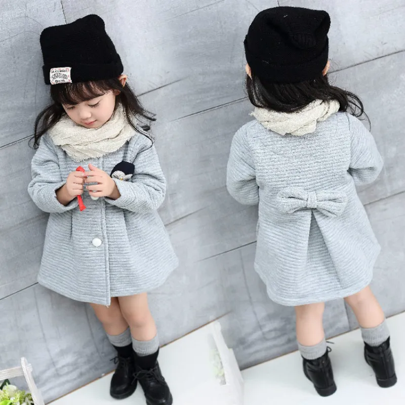 

Autumn Baby Girl Outwear Winter Warm Kids Coats and Jackets Fashion Windbreaker Children Clothes Cotton School Girl Clothing