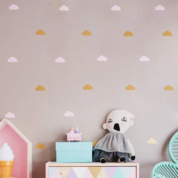 Cloud wall decal