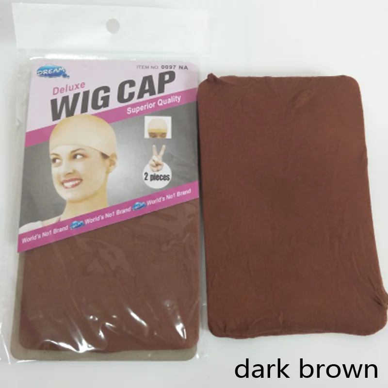 2PCS Deluxe Wig Cap Mesh Wig Cap Hair Nets Wig Liner Hairnet Snood Glueless Dome Wig Cap Stretchable Elastic Hair Net 5 colors