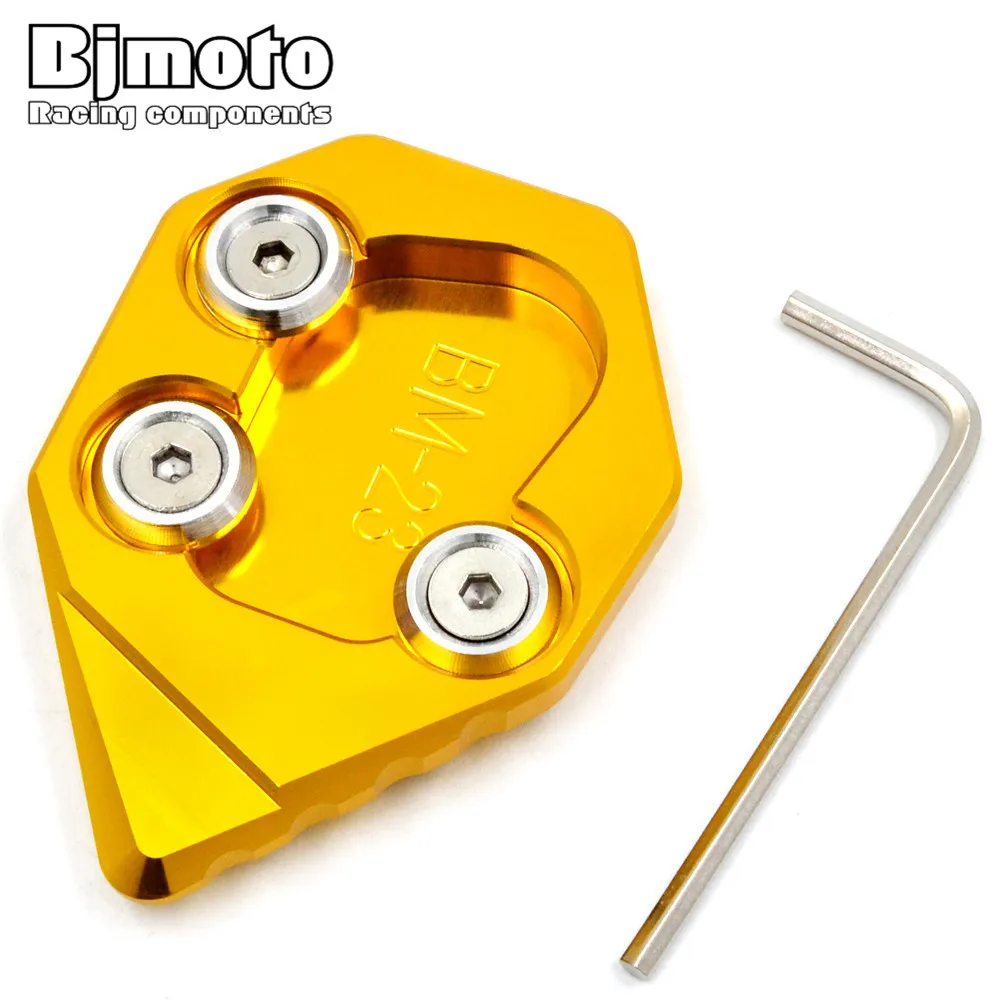 

Motorcycle Part Kickstand Sidestand Side Stand Extension Enlarger Plate Pad For BMW S1000RR 2015 -2016