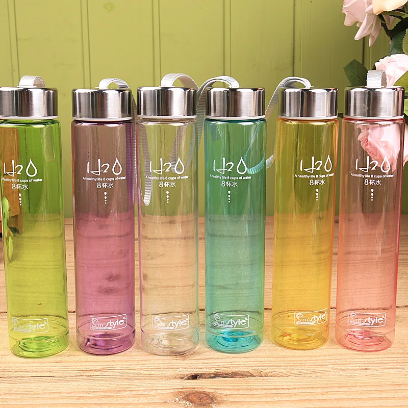 Outdoor Sports Water Bottle 2016 Summer 280ML Transparent Portable Bike Sports Unbreakable Plastic Water Bottle outdoor sports aluminum water bottle green 500ml