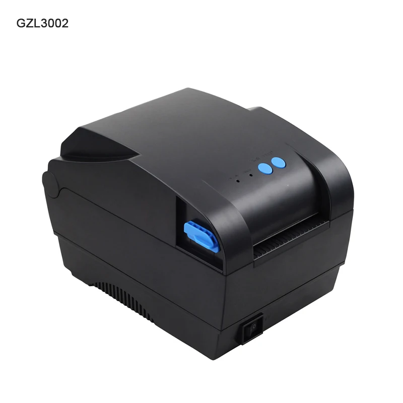 GZL3002 80 متر الطابعة الحرارية طابعة ملصقات الأكواد الشريطية ملصقا ورقة USB طابعة التسمية Qrcode طابعة يمكن طباعة 20 ملليمتر-82 ملليمتر عرض ورقة