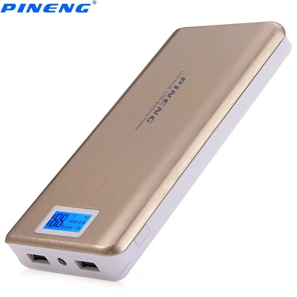 bilder für Original PINENG PNW-999 20000 mAh Dual USB 2.1A Externe Bewegliche Ladegerät-satz Energienbank Unterstützung LCD Display taschenlampe bilder für Original PINENG PNW-999 20000 mAh Dual USB 2.1A Externe Bewegliche Ladegerät-satz Energienbank Unterstützung LCD Display taschenlampe