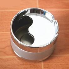 LEDTENGJIE портативная Автомобильная Мода Тай Чи металлическая вращающаяся автомобильная пепельница герметичная домашняя пепельница