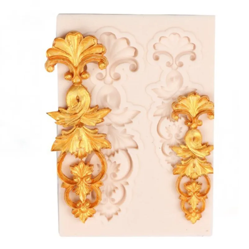 

1 Piece Border Silicone Mold Fondant Cake Decorating Tools Chocolate Mold European Embossed Pattern Lace Sugarcraft Tools