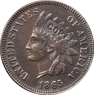 

1865 Indian head cents coin copy