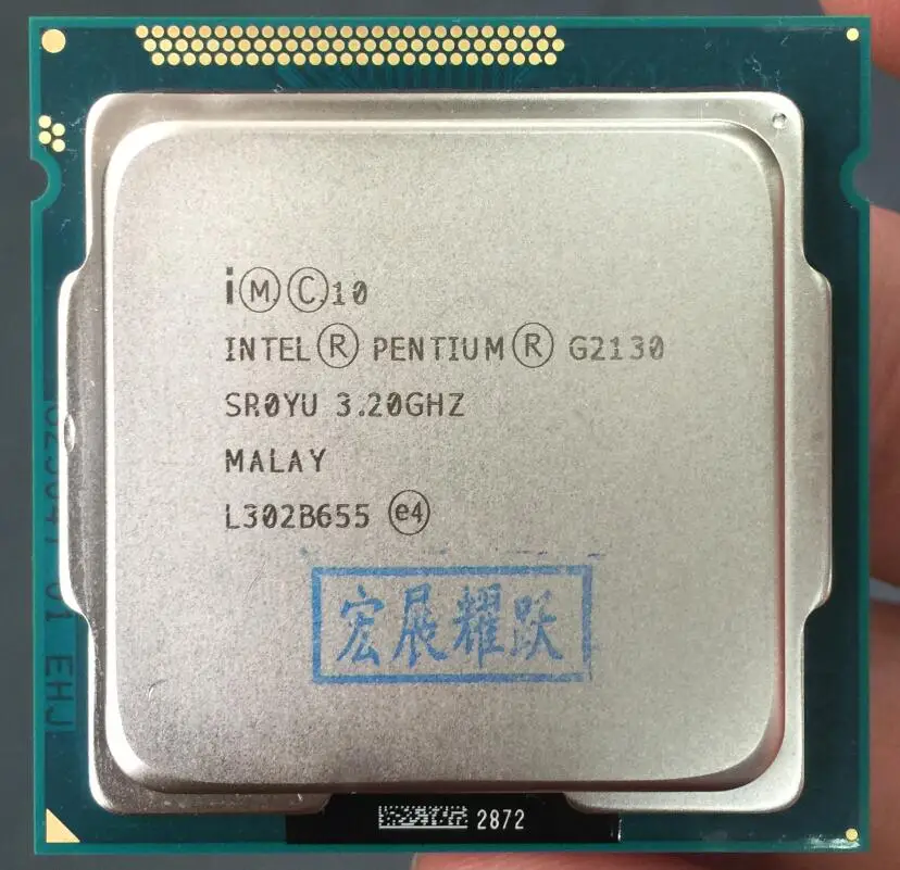 Процессор Intel Pentium G2130 (3 Мб кэш памяти 3 20 ГГц) ЦП LGA 1155 десктопный ПК двухъядерный