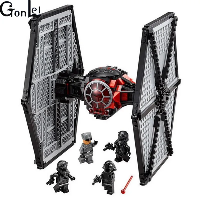 

(GonLeI)10465 548pcs StarWars First Order Tie Fighter Bela Building Block Compatible 75101 05005 Brick Toy
