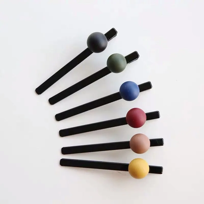 

NEW Arrivals Imitation Pearls Hairpins For Women Fashion Hair Accessories Colorful Barrettes Acrylic Alloy Hair Clips Headdress