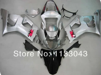 

For SUZUKI GSX-R1000 K3 03 04 GSX R1000 K3 Silver B89877 GSXR 1000 2003 2004 GSXR1000 Fairing Kit+7#1tb2