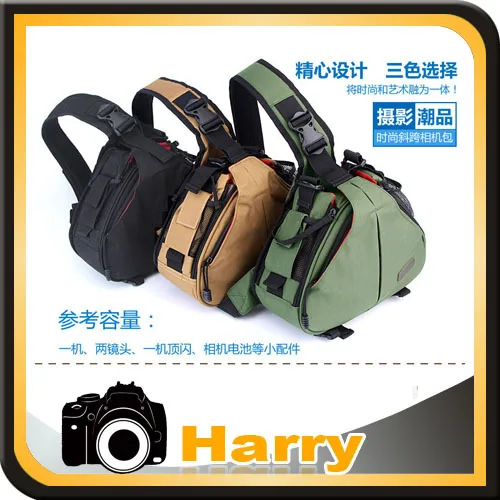 

Сумка Caden K1 для камеры, чехол, водонепроницаемая сумка-мессенджер через плечо, портативная диагональная треугольная сумка для видеокамеры, черный чехол для DSLR камеры