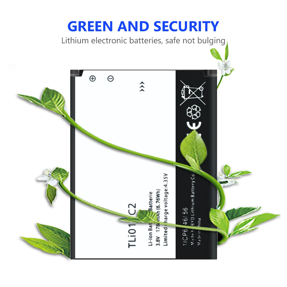 Аккумулятор YCDC TLI017C1 TLi017C2 для Alcatel One Touch PIXI 3 4 5 &quot5019D 5017D 5017A 5017X 5017 5027B 1780 мАч