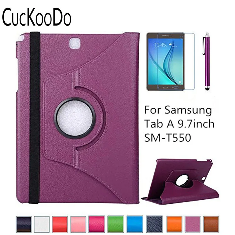 Чехол CucKooDo для Tab A 9 7 дюйма чехол с поворотом на 360 градусов Samsung Galaxy защитой экрана