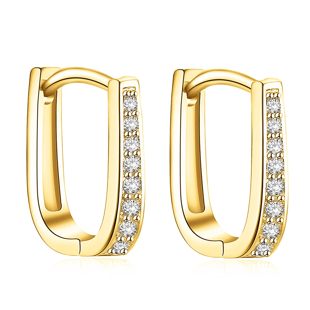 QCOOLJLY золотые серебряные фантастические CZ циркониевые Серьги Красивые свадебные серьги-кольца для женщин Лучшие подарки Прямая поставка B387