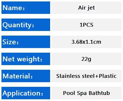 Ванна струи воздуха, спа из нержавеющей стали воздушный пузырь струи с хромированным покрытием, гидромассажная Ванна Насадка На воздуходувку